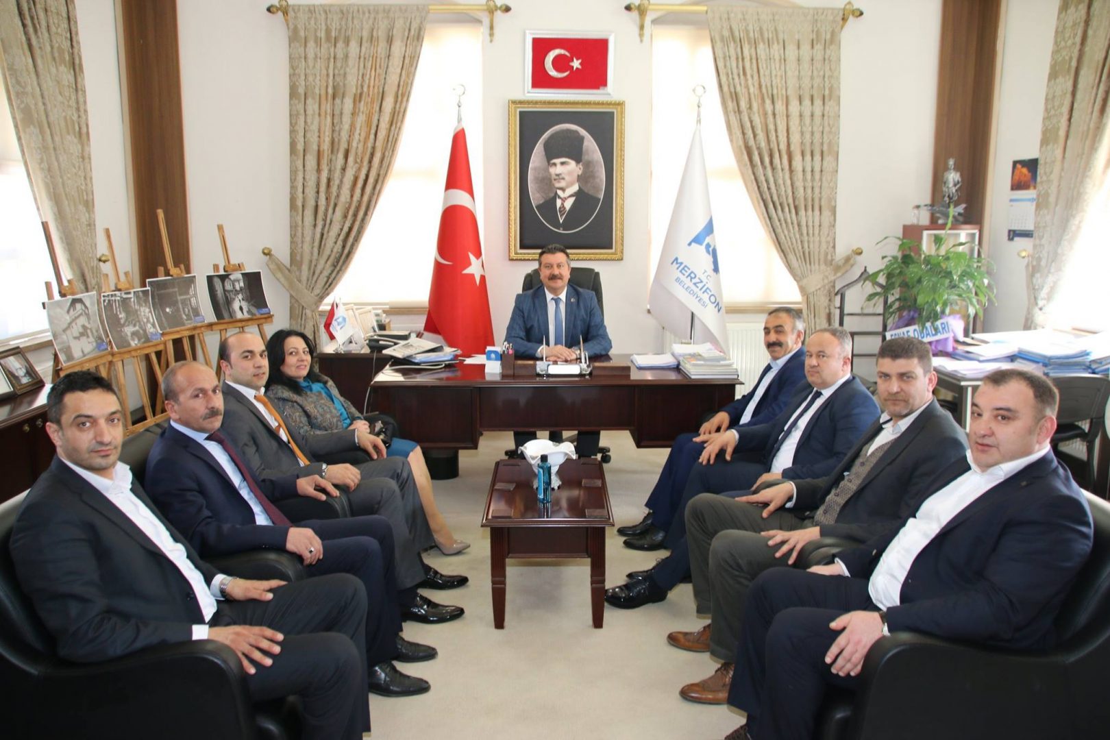 Merzifon Oda Başkanlarından Belediyemize Ziyaret