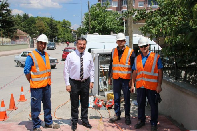 Başkanımız Telekom Yetkililerine Kolaylıklar Diledi