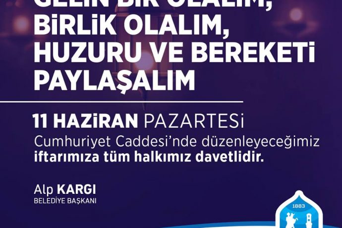 Halkımızla İftarda Buluşuyoruz