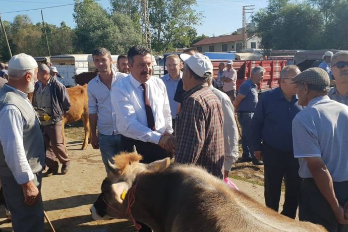 Başkanımız Hayvan Pazarını Ziyaret Etti