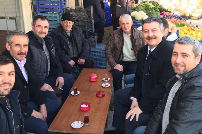 Başkanımız Pazar Esnafını Ziyaret Etti