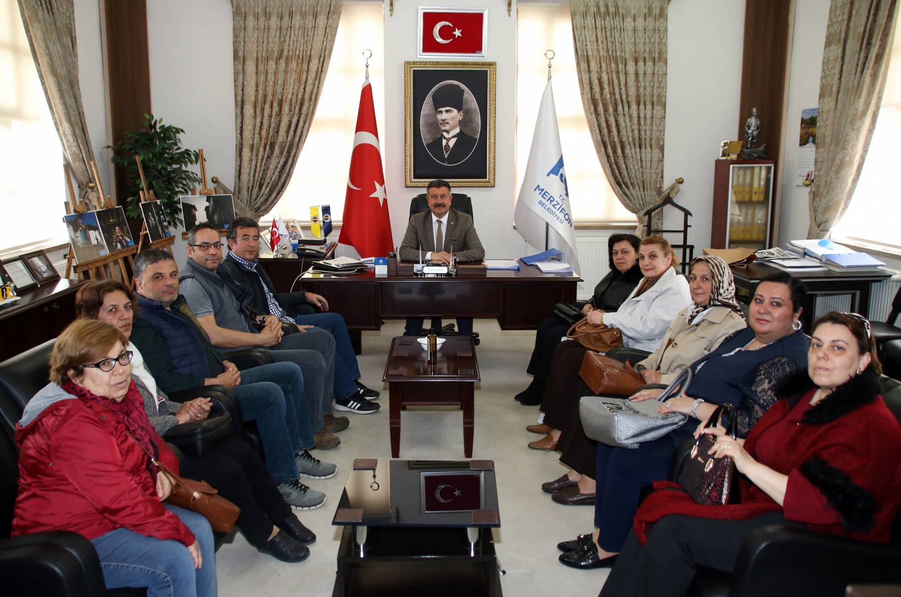 Merzifon Yardımeli Derneği ile Doğa Koruma ve Milli Parklar Müdüründen Belediyemize Ziyaret