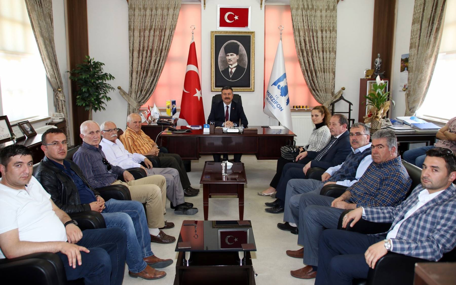 Merzifon Çerkez Kültür Derneğinden Belediyemize Ziyaret