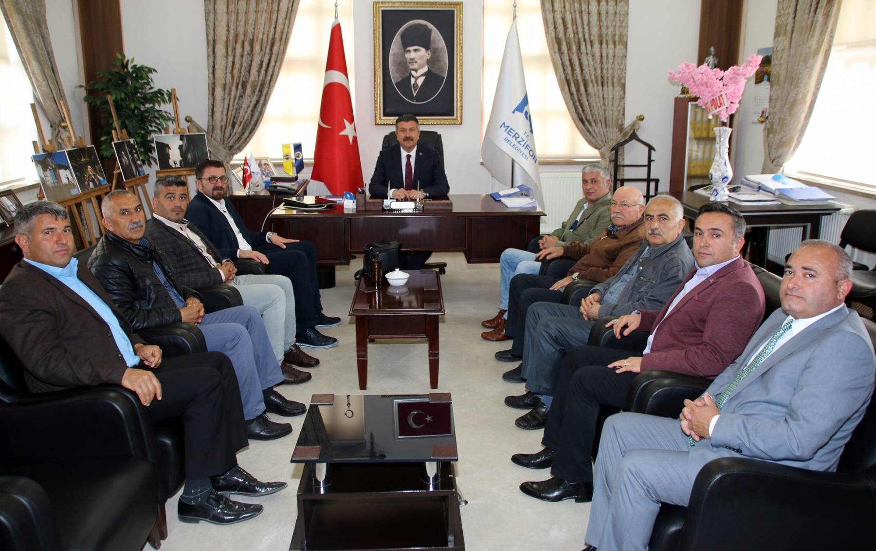 Merzifon Demokrasi Platformu’ndan Başkanımıza Ziyaret
