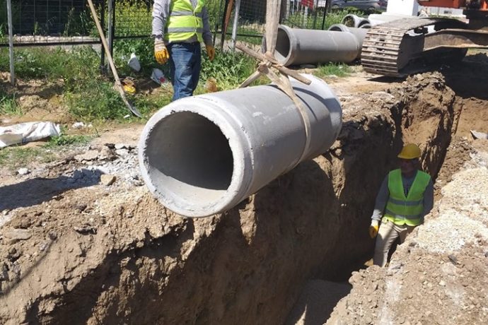 Bahçelievler Mahallesindeki Yağmur Suyu Toplama Şebeke Kazısı Tamamlandı
