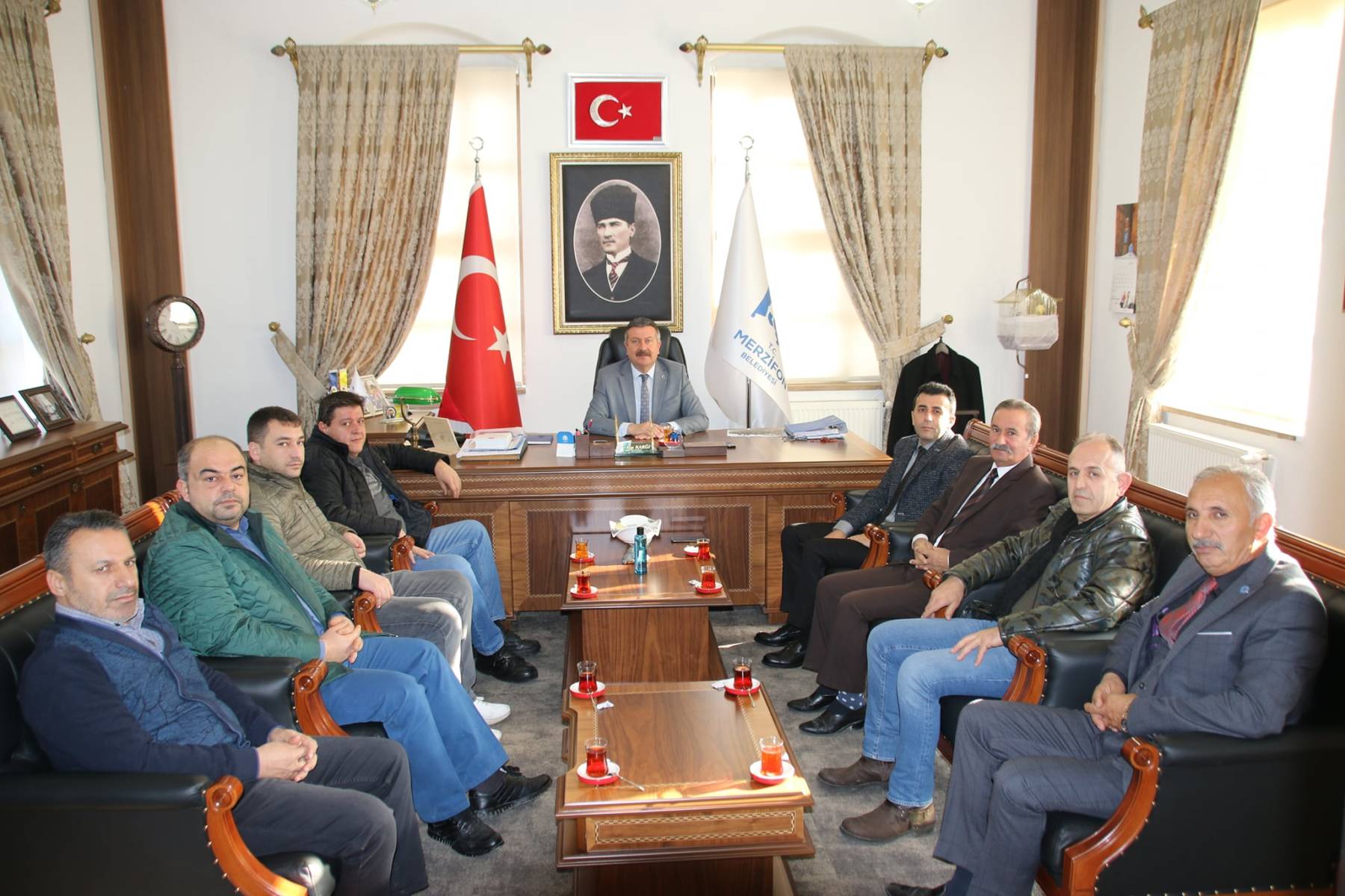 İyi Parti Merzifon İlçe Yönetiminden Belediyemize Ziyaret