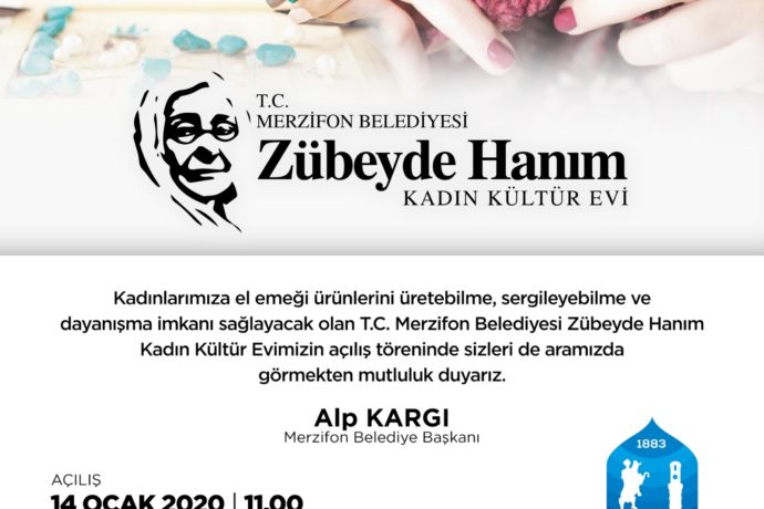 Zübeyde Hanım Kadın Kültür Evi Açılışı