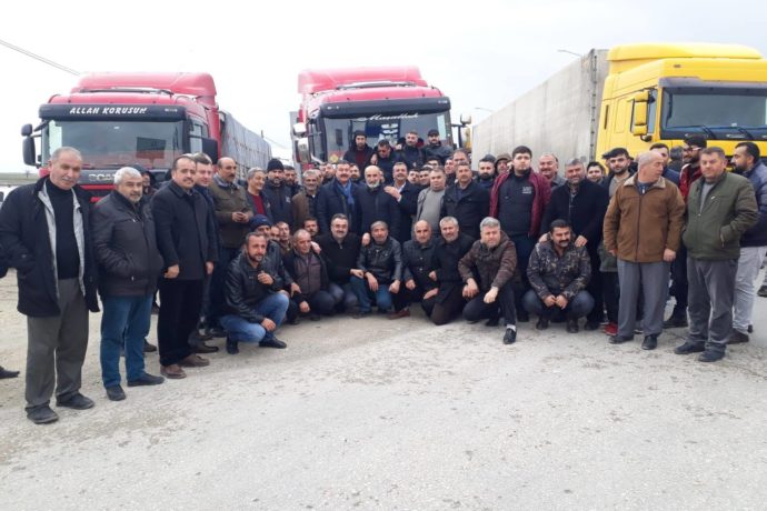 Başkanımız Kamyon Şoförlerini Yalnız Bırakmadı