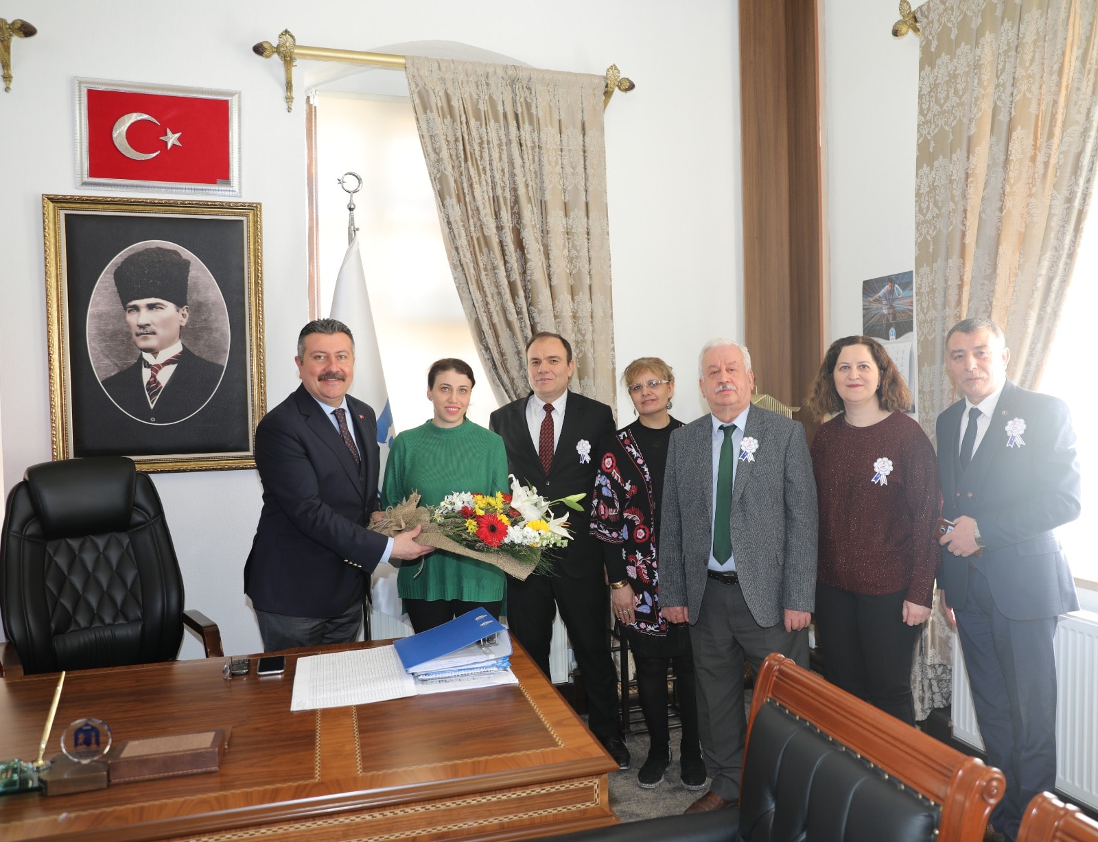 Vergi Dairesi Müdürü ve Çalışanlarından Belediyemize Ziyaret