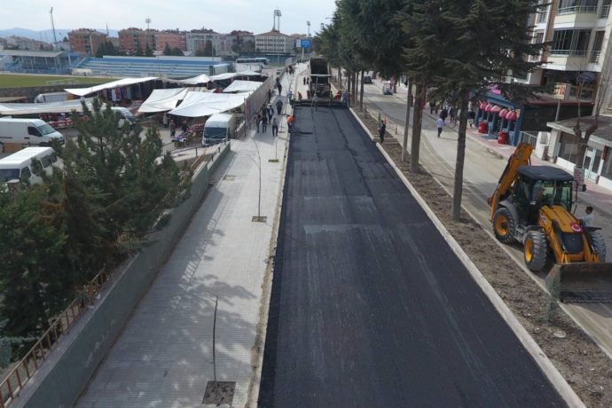 Taştan Sönmez Caddesi Asfalt Çalışmamız Devam Ediyor