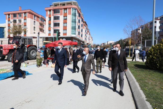 Sn. Valimiz Dr. Osman Varol Pazar Alanımızda İncelemelerde Bulundu