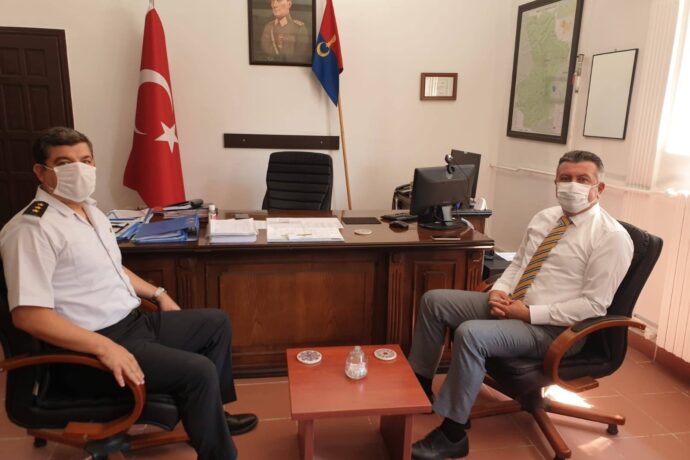 Başkanımızdan İlçe Jandarma Komutanlığına Ziyaret