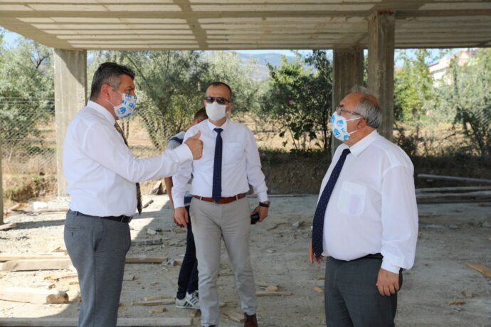 Başkanımız Çerkes Kültür Evinin İnşaatını Ziyaret Etti