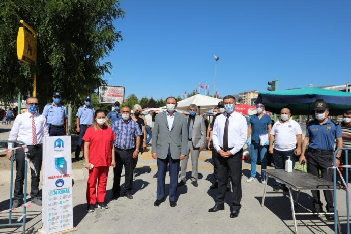 Pazar Alanı ve İşletmelerde Covid-19 Denetimleri Gerçekleştirildi