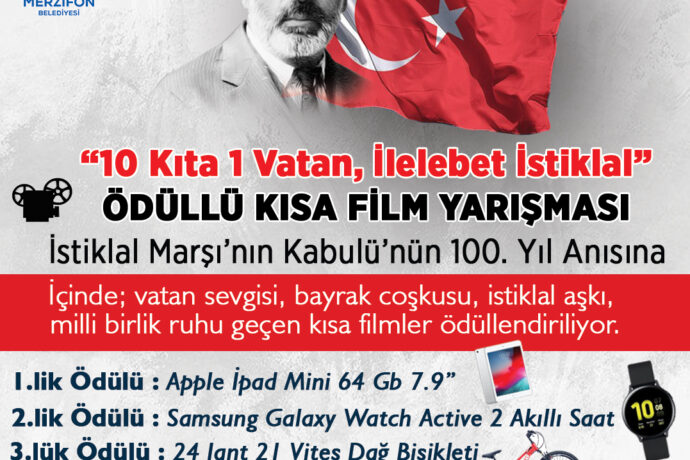 İstiklal Marşı Ödüllü Kısa Film Yarışmamızın Başvuru Süresi Uzatılmıştır