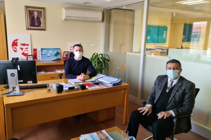 Başkanımızdan Halk Bankası Şube Müdürüne Ziyaret