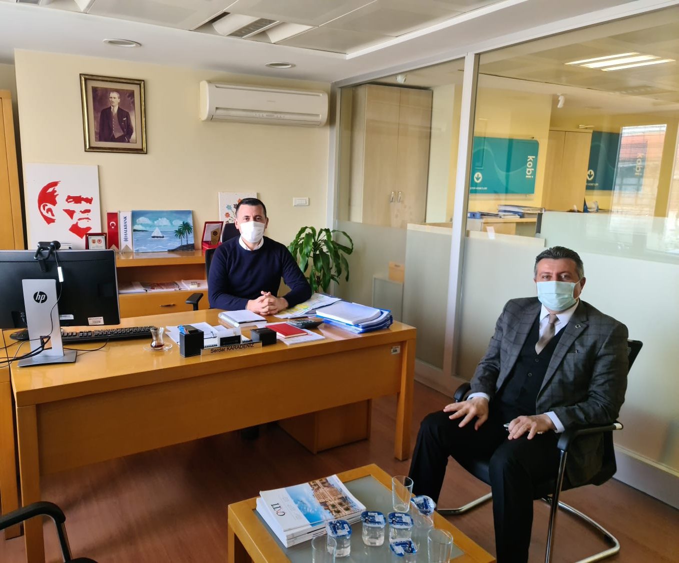 Başkanımızdan Halk Bankası Şube Müdürüne Ziyaret