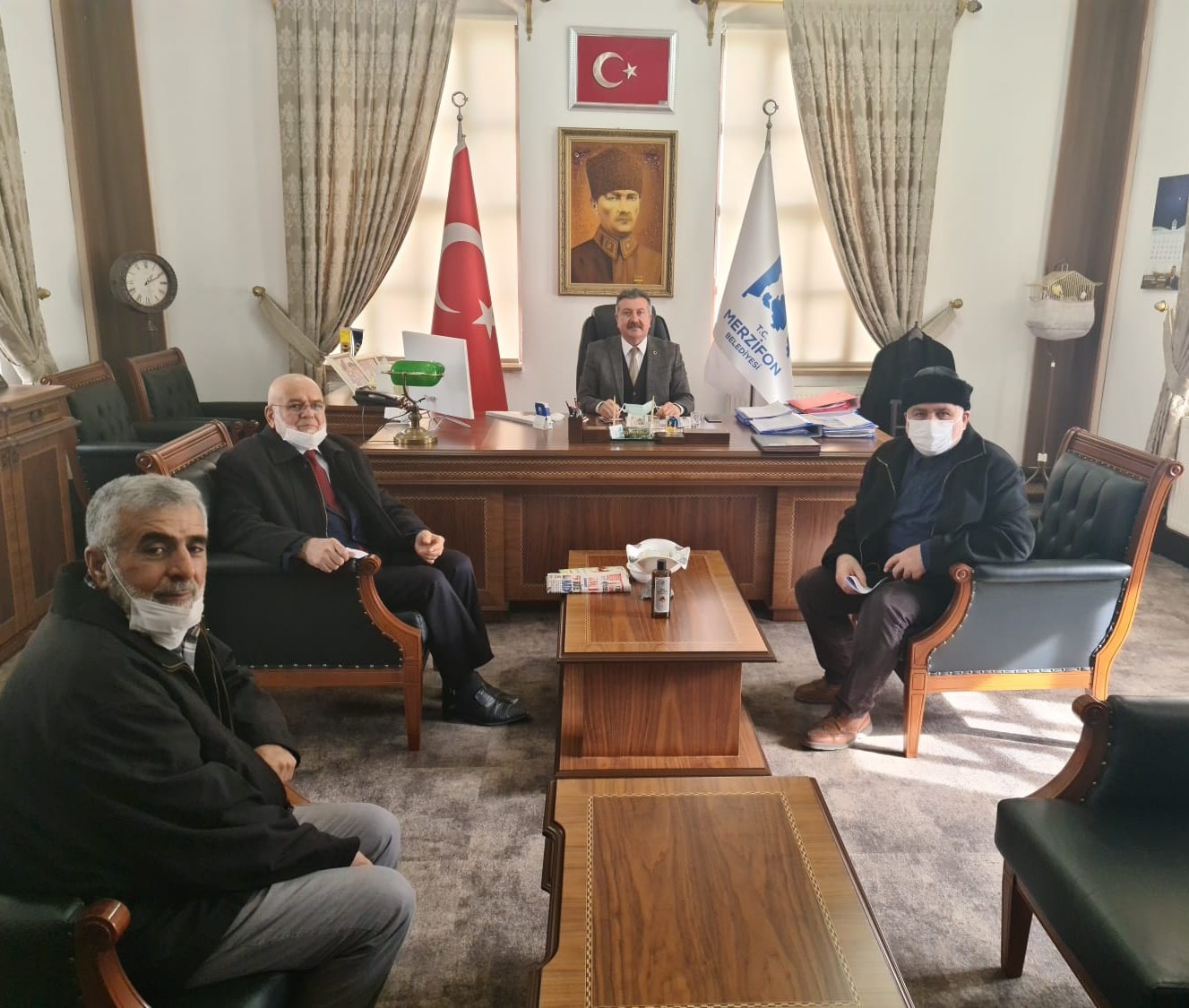 Saadet Partisi İl ve İlçe Yönetiminden Belediyemize Ziyaret