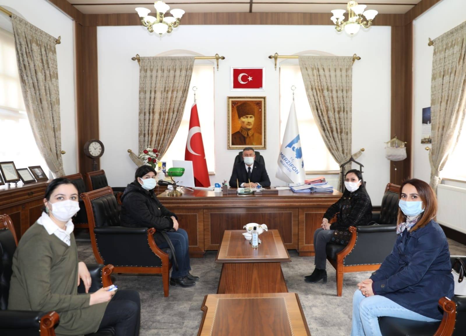 Merzifon Demokrasi Platformu ve KESK Kadın Temsilcilerinden Belediyemize Ziyaret