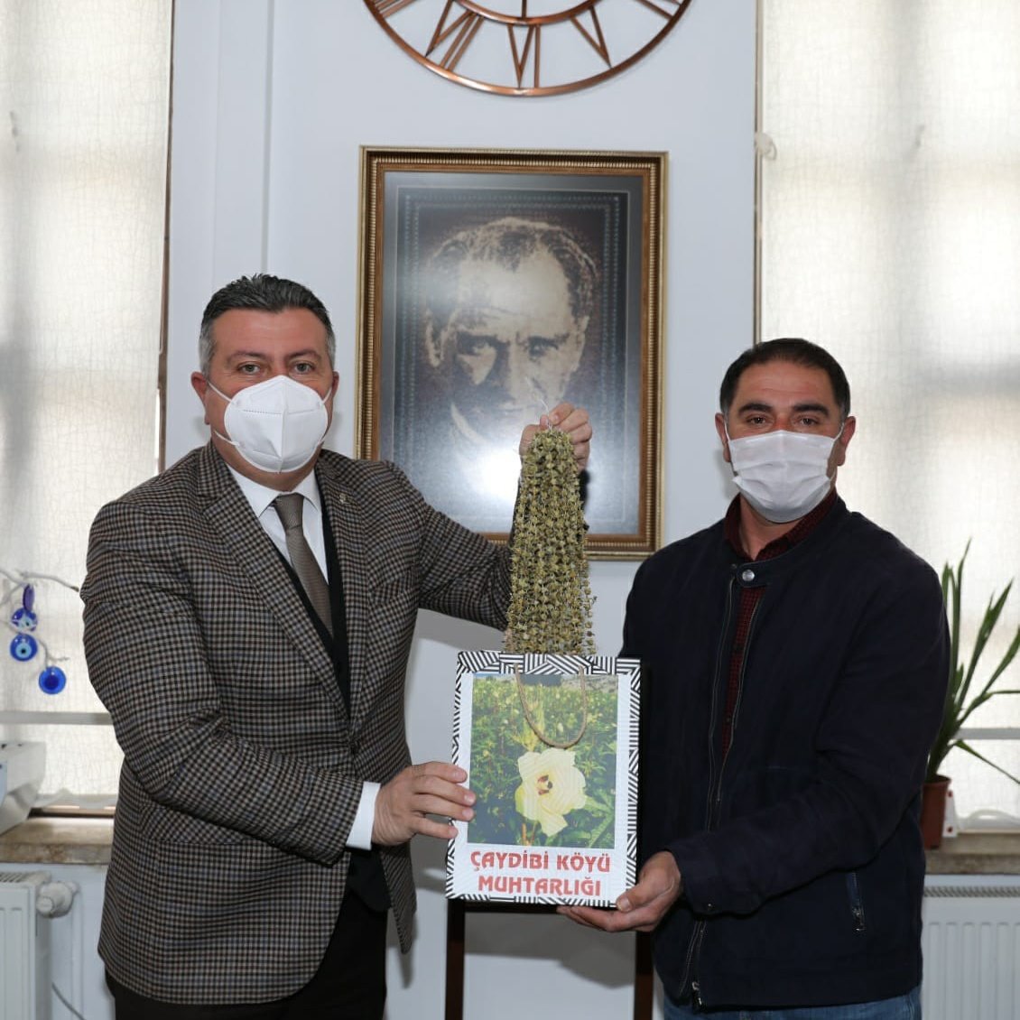 Taşova Çaydibi Köy Muhtarından Belediyemize Ziyaret