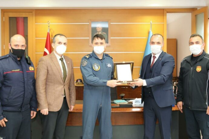 Başkan Yardımcımız Erkan Ergül 5. Ana Jet Üs Komutanı’na İadeyi Ziyarette Bulundu