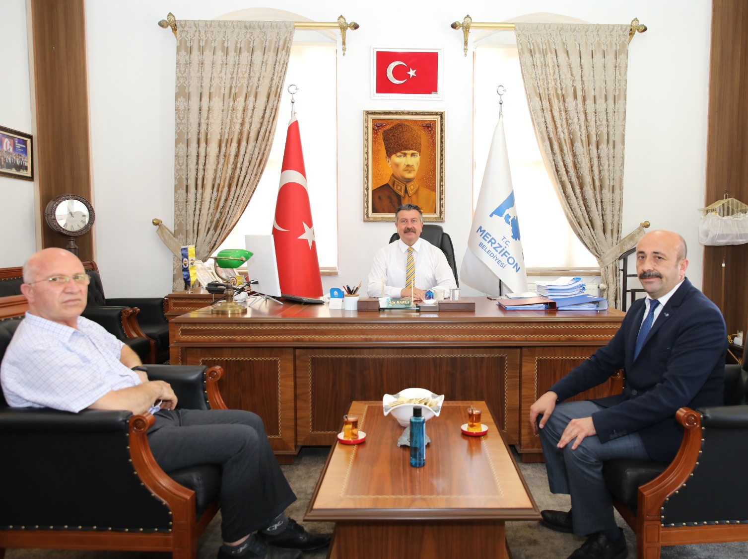 Merzifon Tapu Müdüründen Belediyemize Ziyaret