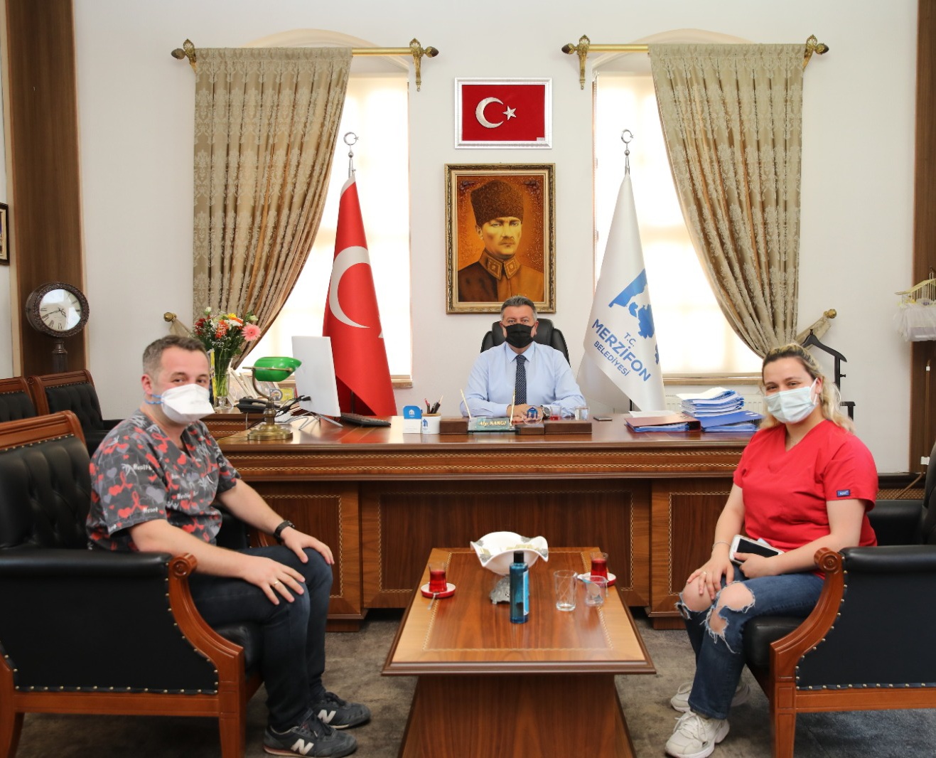 Veda Ziyaretinde Bulunan Hekimimize Yeni Görevinde Başarılar Dileriz