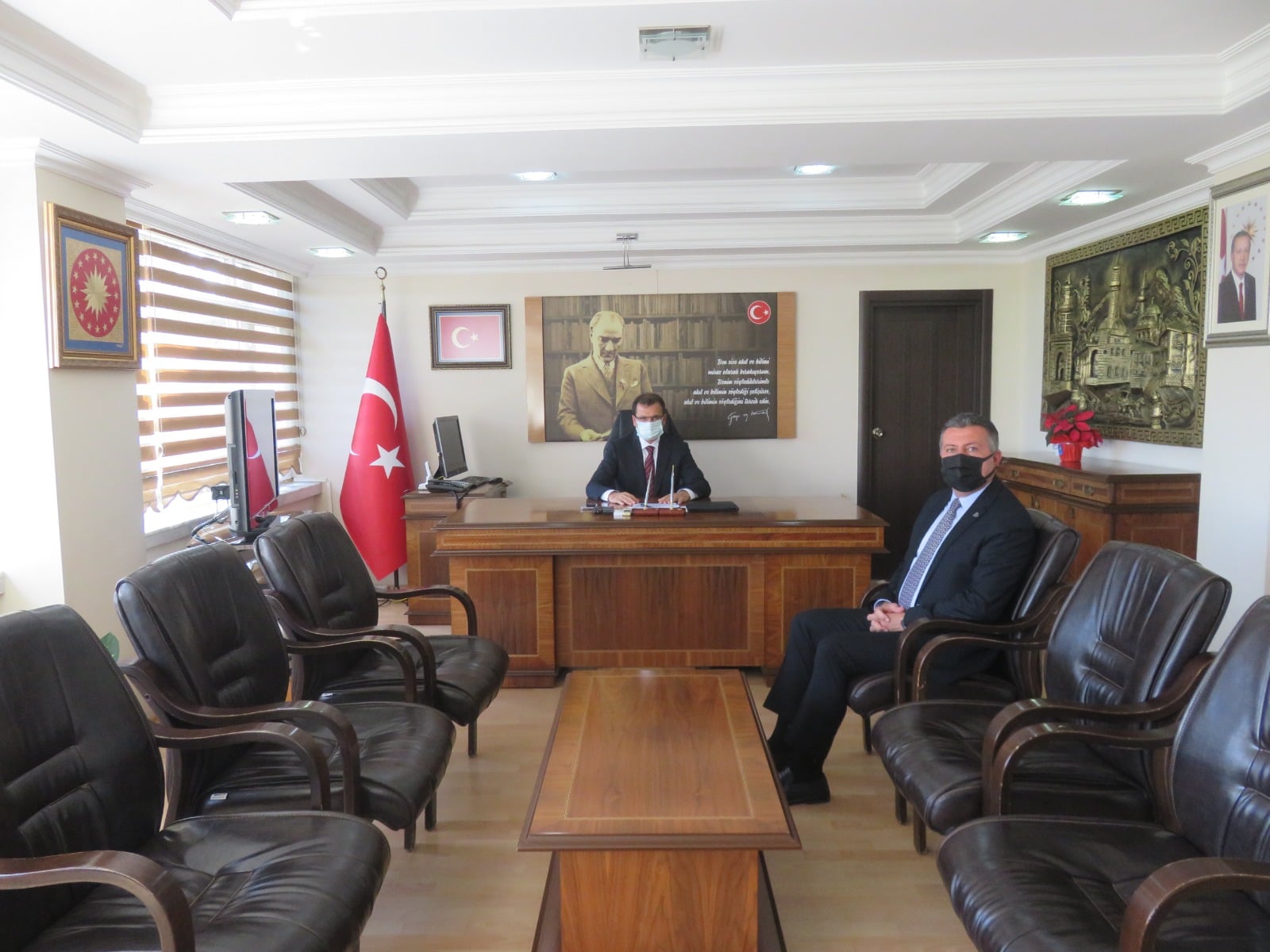 Başkanımız, Merzifon Kaymakamımıza Hayırlı Olsun Ziyaretinde Bulundu