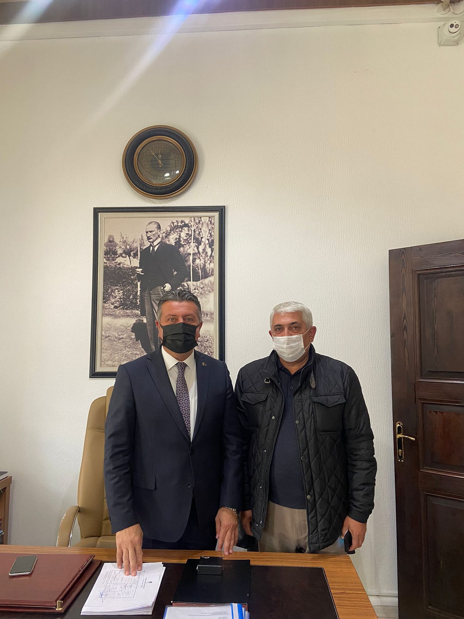 Emekli Emniyet Müdür Yardımcısı İrfan Korkmaz Belediyemize Ziyarette Bulundu