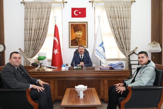 Havza Ağcamahmut Mahallesi Muhtarı Ali Külekçi Belediyemize Ziyarette Bulundu