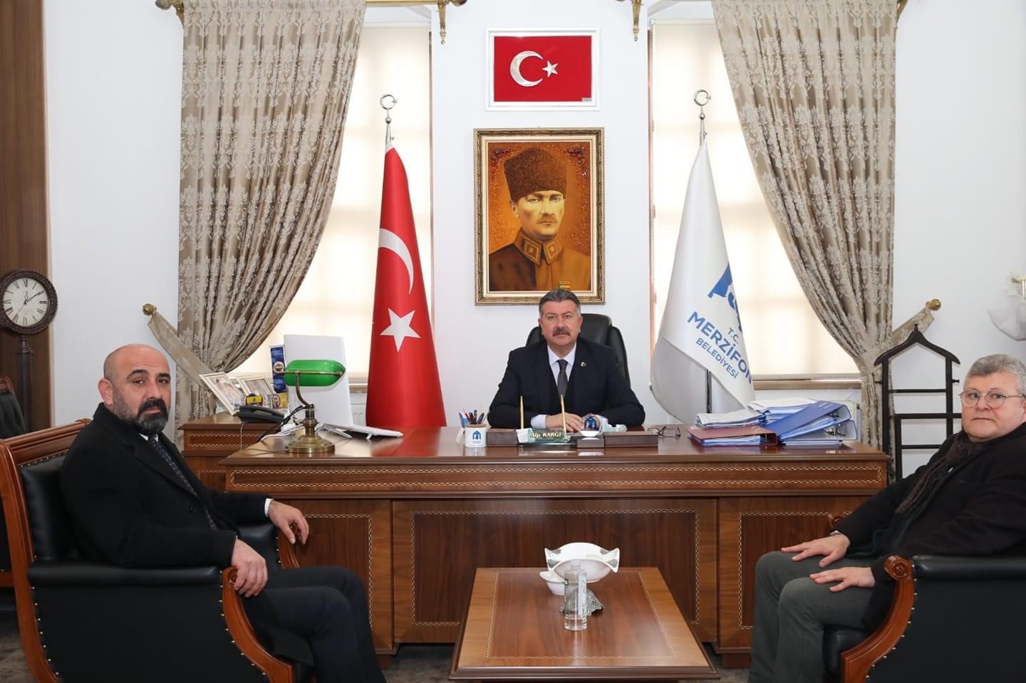 MHP Merzifon İlçe Başkanı Belediyemize Ziyarette Bulundu