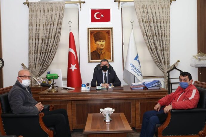 Su Sorunu Yaşayan Murat Şenol ve Ali Rıza Yıldız Belediyemize Ziyarette Bulundu
