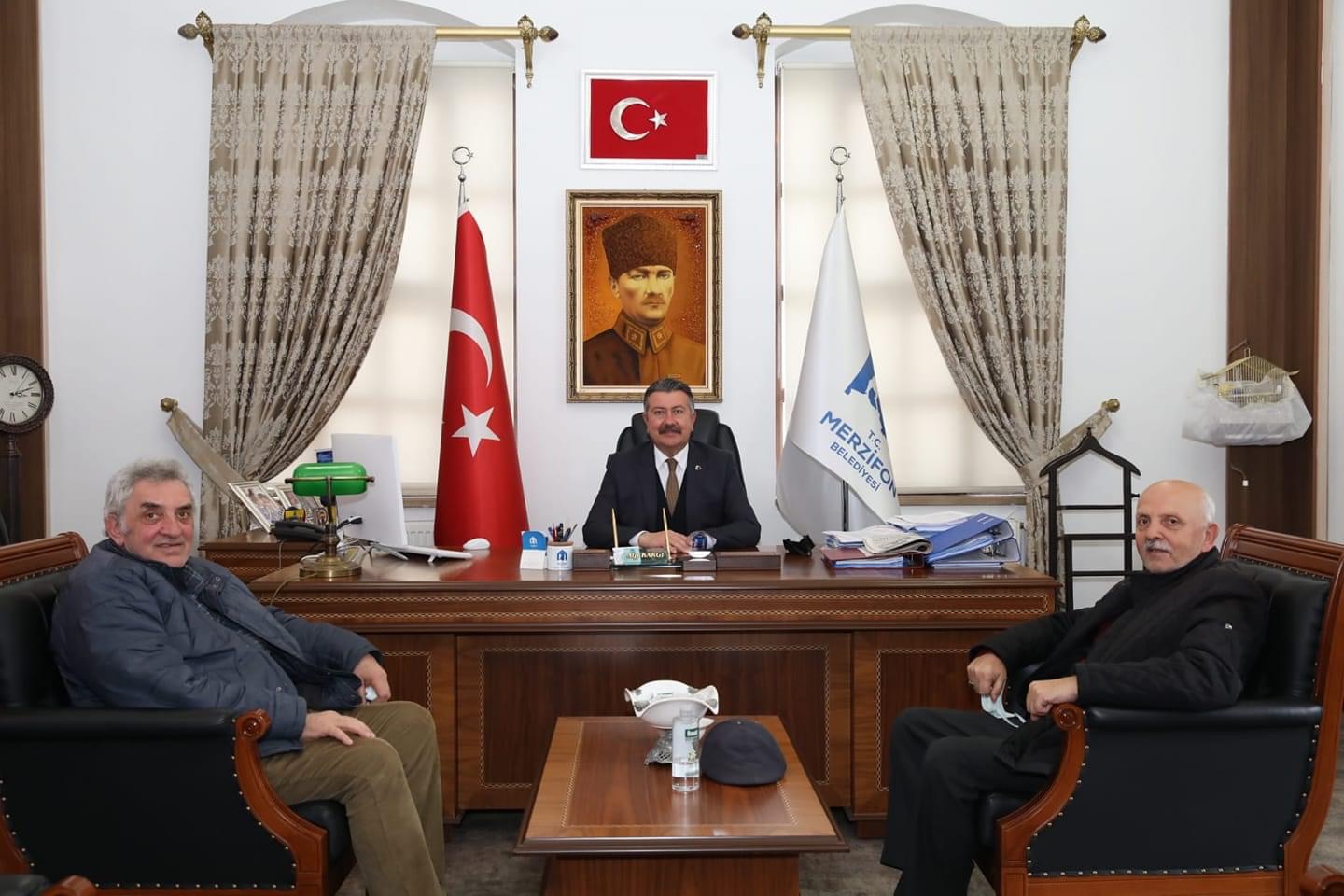 Vedat ve Cevat Altunay Belediyemize Ziyarette Bulundu