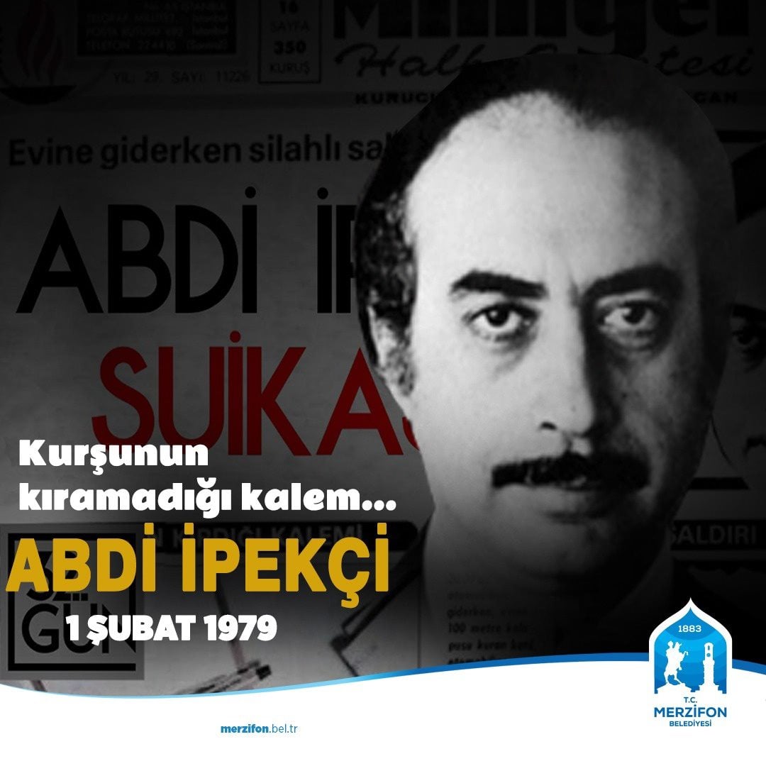 Abdi İpekçi’ yi saygı ve rahmetle anıyoruz.