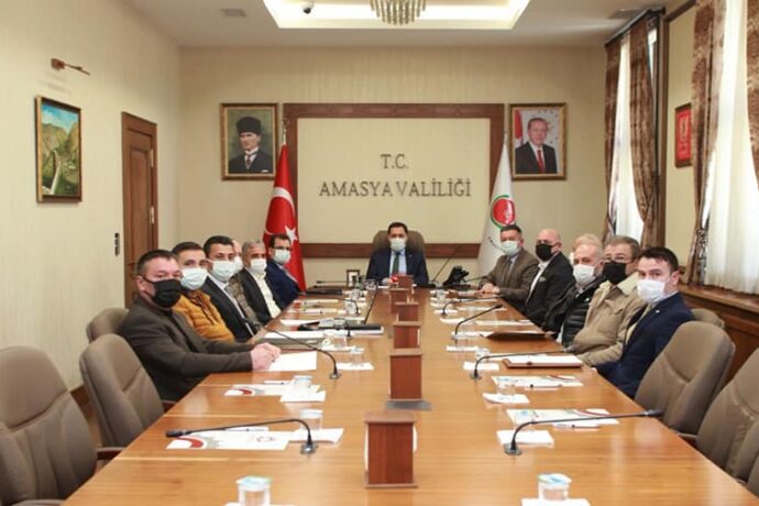Amasya Valimiz Sayın Mustafa MASATLI başkanlığında Merzifon Organize Sanayi Bölgesi Müteşebbis Heyet Toplantısı