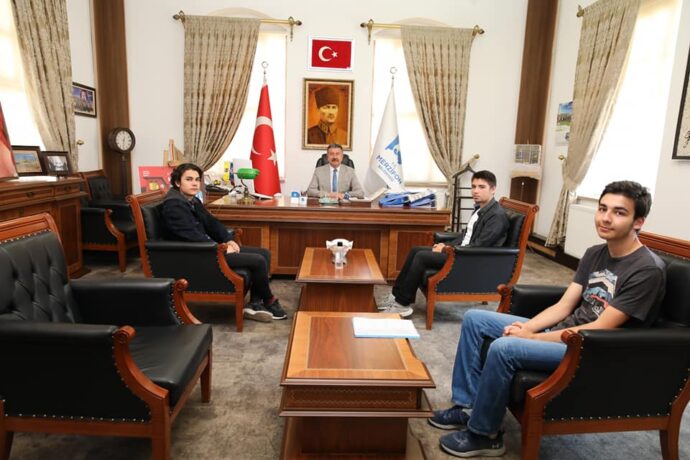 Emir Tanrıver, Fatih Deniz ve Yusuf Altun Belediyemize Ziyarette Bulundu