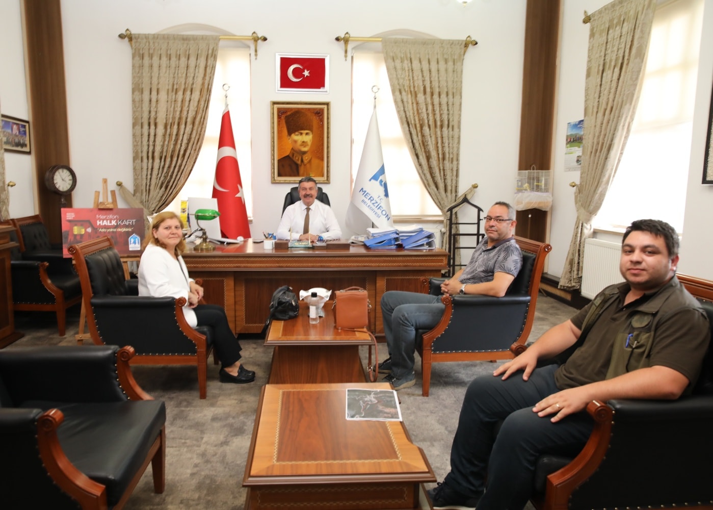 Doğa Koruma Milli Parklar Amasya Şube Müdürü ve Merzifon Temsilcisinden Belediyemize Ziyaret