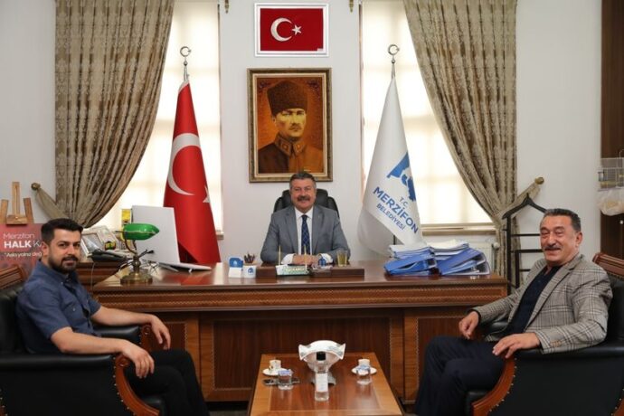 Yalçın Bayraktar ve Fatih Sağır’dan Belediyemize Ziyarette Bulundu
