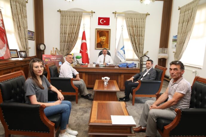 Merzifon Çerkes Kültür Derneği Yönetim Kurulu Belediyemize Ziyarette Bulundu