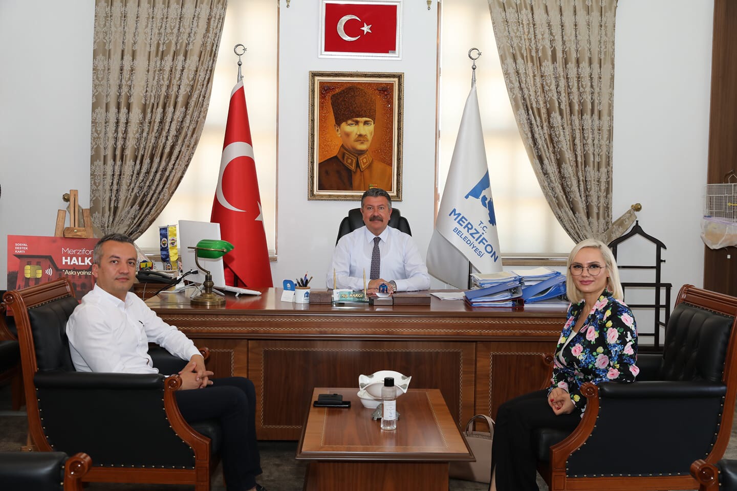 Sn. Ayşe Epturan ve Sn. Yalçın Kazan’dan Belediyemize Ziyaret