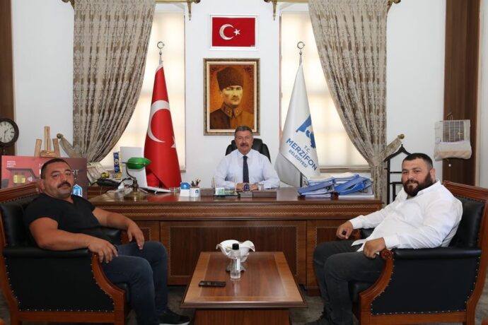 Başpehlivan Ali Rıza Kaya Belediyemize Ziyarette Bulundu