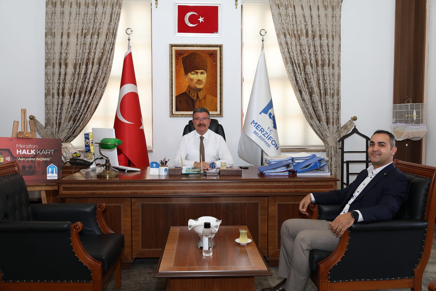 İlçe Nüfus Müdürümüz Belediyemize Ziyarette Bulundu