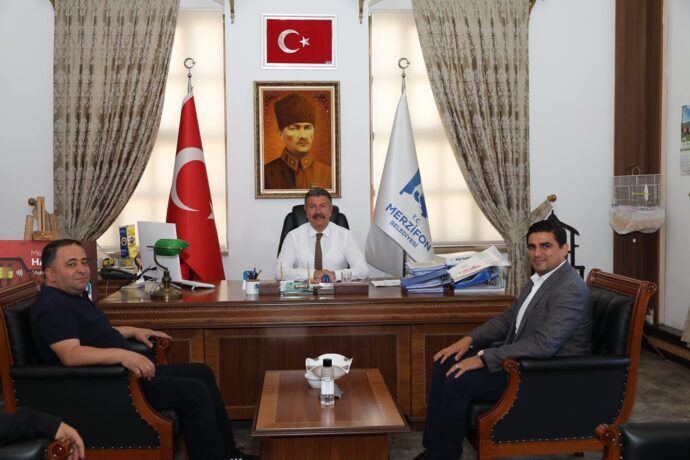 Sn. Bülent Akköse ve Sn. Osman Çayak Belediyemize Ziyarette Bulundular