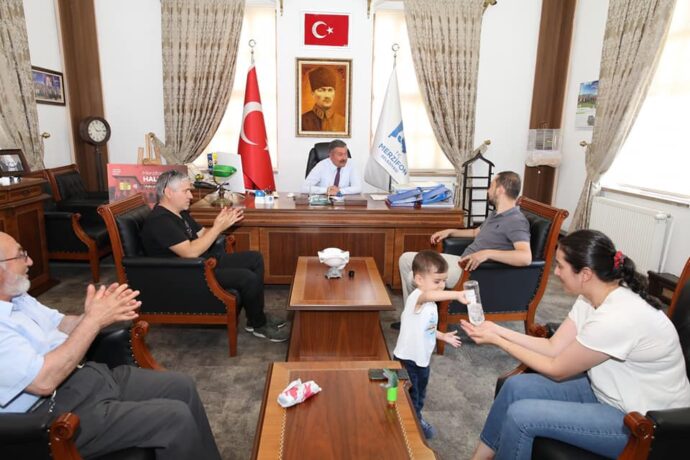 İsmet Tercanlı ve Mustafa Karaahmetoğlu’ndan Belediyemize Ziyaret