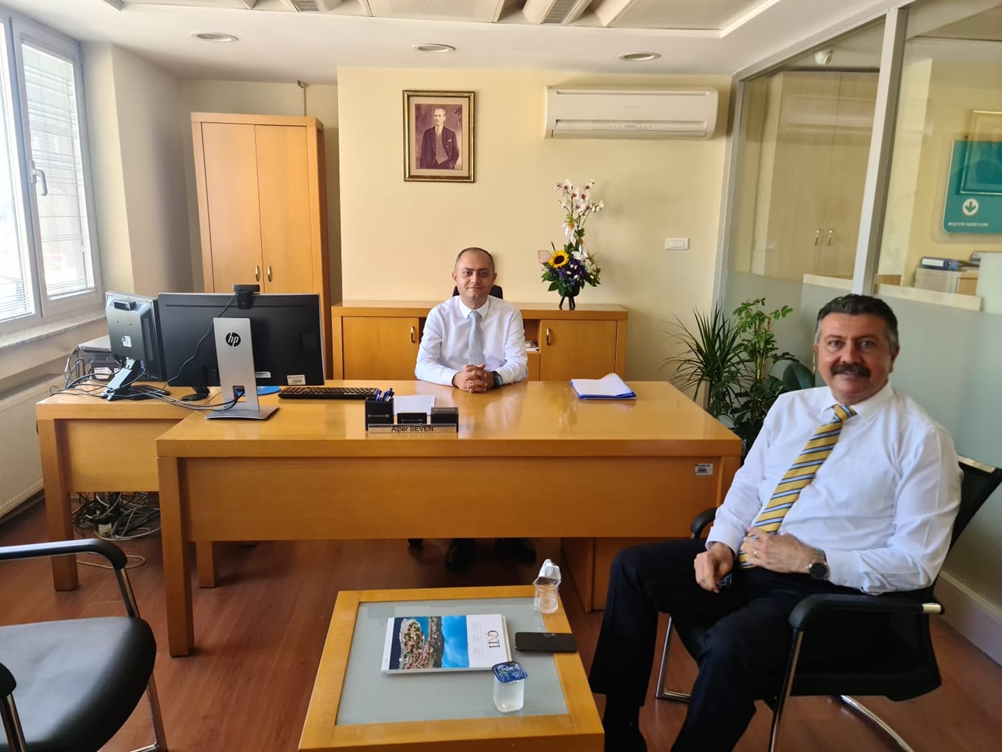 Başkanımız Alp Kargı, Halkbankası Merzifon Şube Müdürüne Ziyarette Bulundu