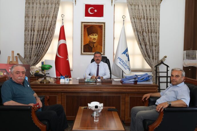 Sezgin Kara ve Cengiz Doğmuş’tan Belediyemize Ziyaret