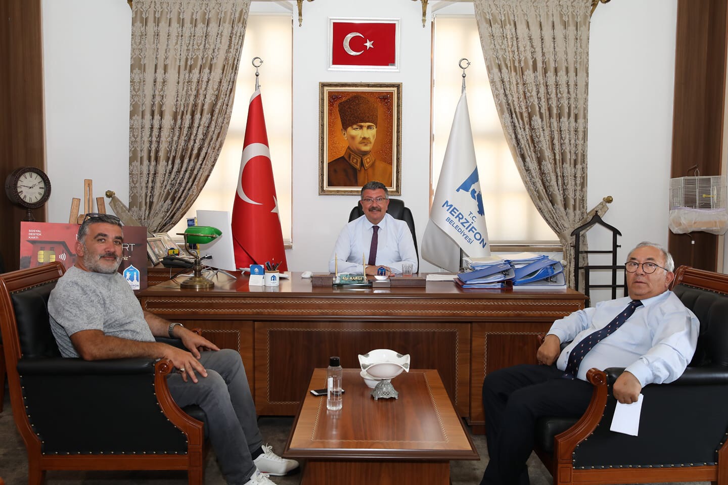Buğdaylı Mahallesi Muhtarı Belediyemize Ziyarette Bulundu