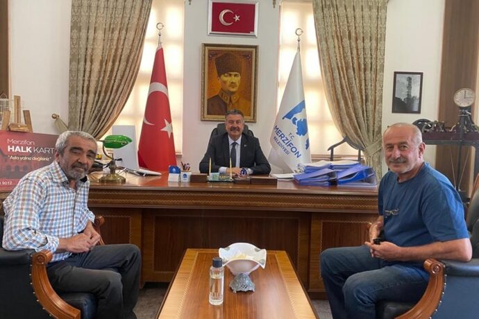 Sarıköy Muhtarı İpek Uzun Belediyemize Ziyarette Bulundu
