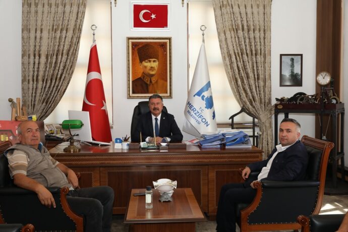 Muttalip Konuk ve Muharrem Çelik Belediyemize Ziyarette Bulundu