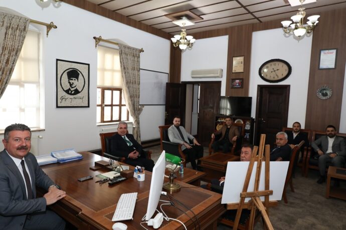 Merzifon Ticaret ve Sanayi Odası Yeni Yönetim Kurulundan Belediyemize Ziyaret